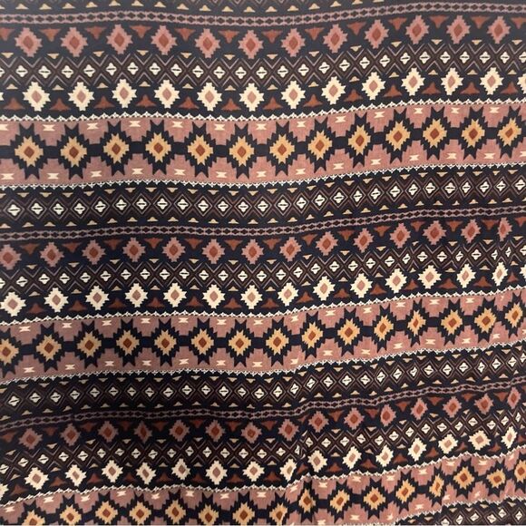Anthropologie Tyhlo Top Small Brown Black Boho Peasant Casual 3/4 Sleeve - Picture 5 of 6